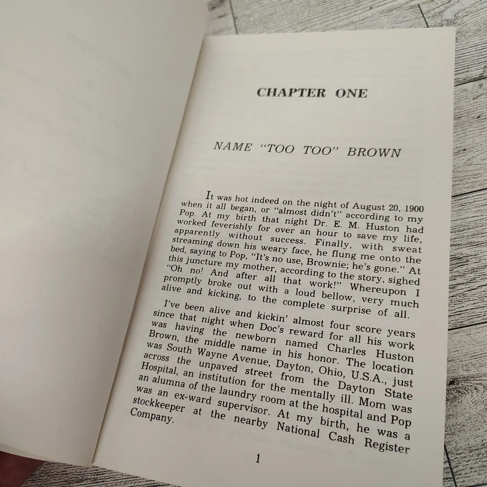 Hear the Whistle Blow Huston Brown 1978 Softcover Autobiography Signed Vintage